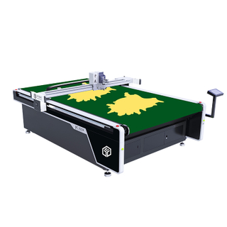 Jinan Digital Faux Leather Real Leather Cutting Machine with Oscillating Knife