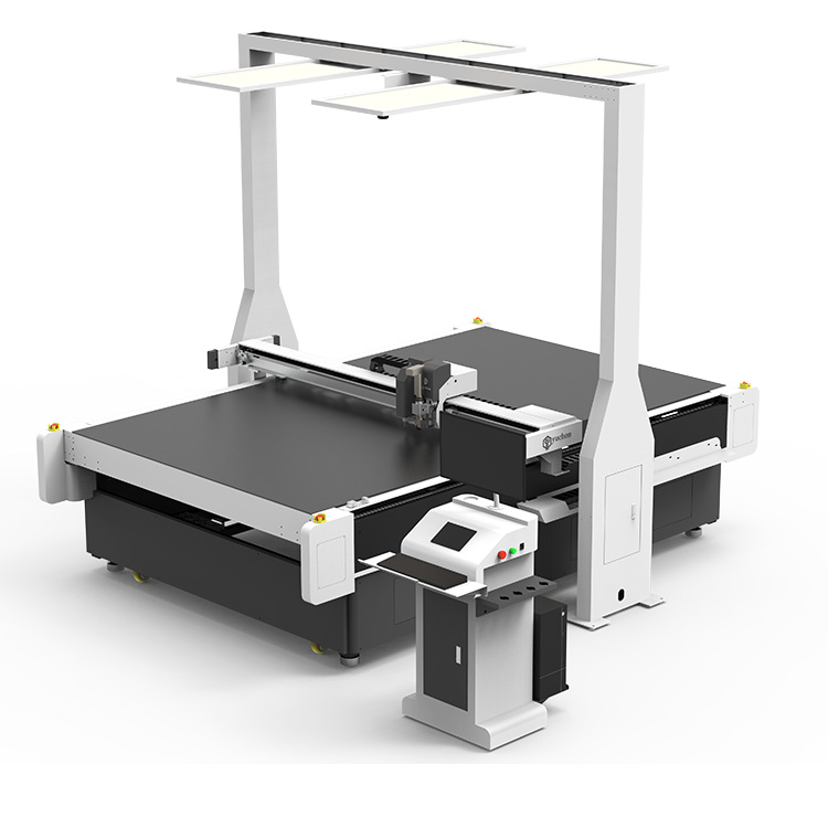 Double Head Leather Wallet Roll Garment Cnc Rotary Knife Cutting Machine Can Be Customized