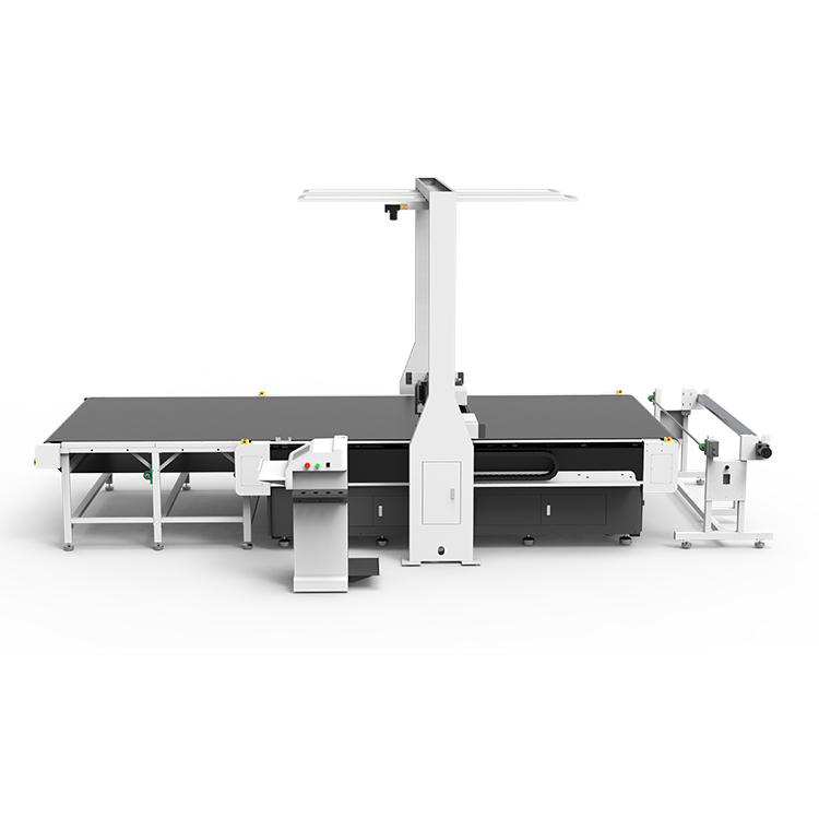 1825 Roll Fabric Sample Rotary Knife Cutting Machine with Camera Recognition