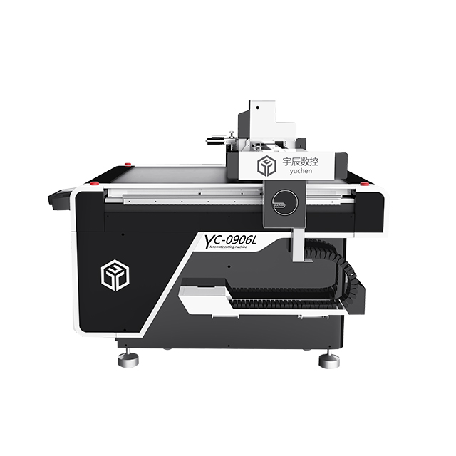 Yuchen v shape leather automatic CNC cutting tool knife cutting machine for pu leather